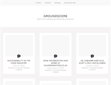 Tablet Screenshot of groundscore.org